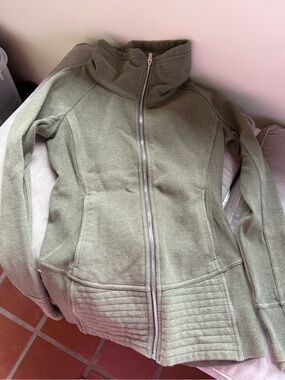 lululemon athletica Olive Green Full-Zip Bomber Jacket